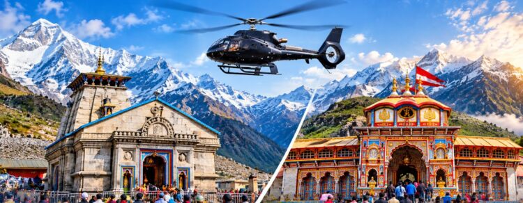 kedarnath and badrinath by helicopter