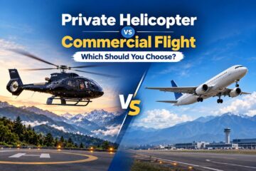 private helicopter vs commercial flight