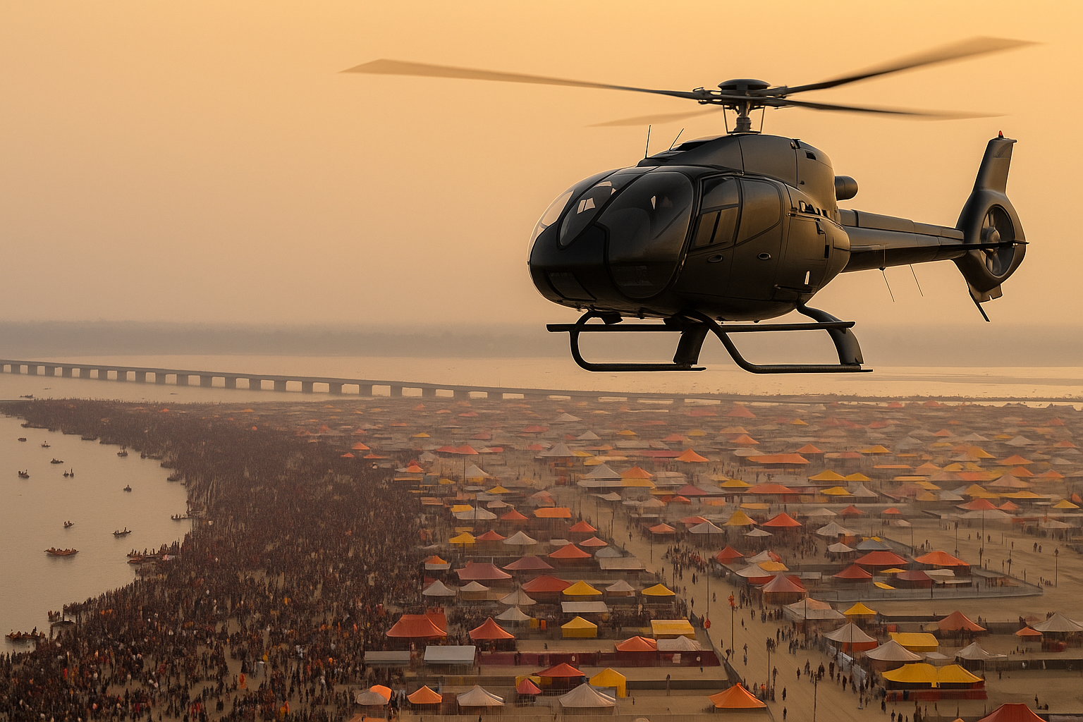 Helicopter Joyrides Banner