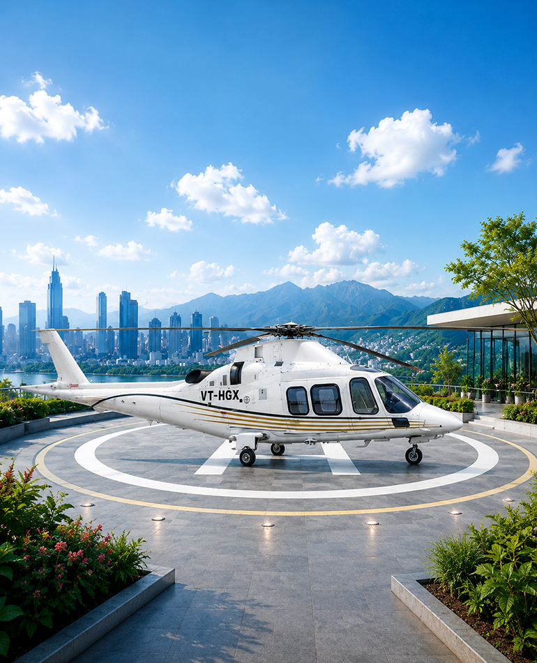 Private helicopter booking